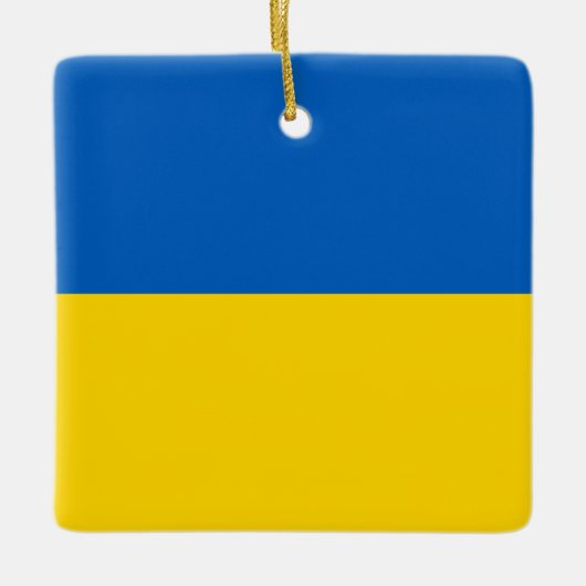 Flagge der Ukraine (Ukrainisch) Keramikornament (Vorderseite)