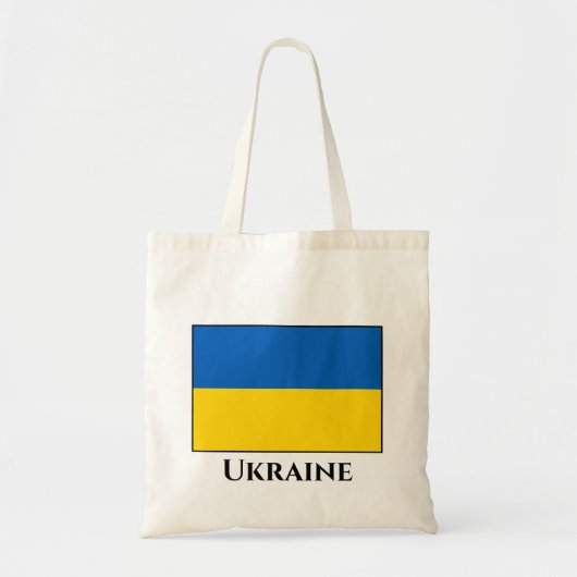 Flagge der Ukraine (Ukrainisch) Tragetasche (Vorne)