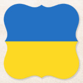 Flagge der Ukraine (Ukrainisch) Untersetzer (Vorderseite)