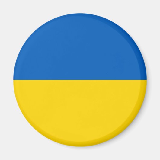 Flagge der Ukraine - ukrainische Flagge - П р а о Magnet (Vorne)