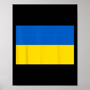 Flagge der Ukraine Ukrainischer Stolz Patriotische Poster
