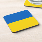 Flagge der Ukraine Untersetzer (Linke Seite)