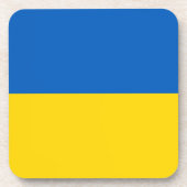 Flagge der Ukraine Untersetzer (Vorderseite)