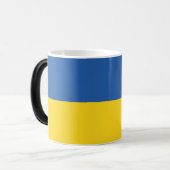 Flagge der Ukraine Verwandlungstasse (Vorderseite Links)