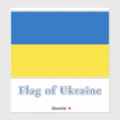 Flagge der Ukraine Vinyl Aufkleber (Blatt)