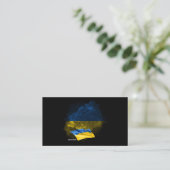 Flagge der Ukraine Visitenkarte (Stehend Vorderseite)