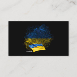 Flagge der Ukraine Visitenkarte