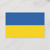 Flagge der Ukraine Visitenkarte (Rückseite)