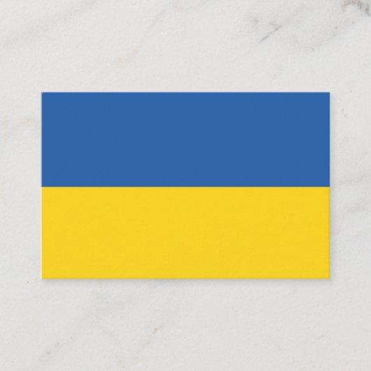Flagge der Ukraine Visitenkarte (Vorderseite)