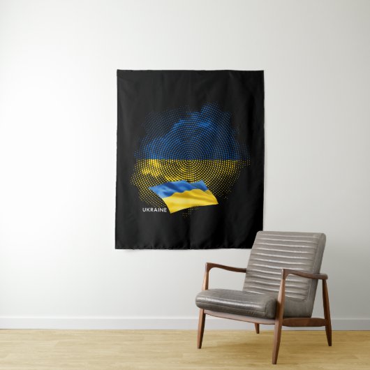 Flagge der Ukraine Wandteppich (Beispiel)