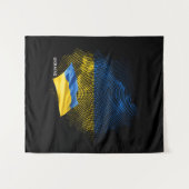 Flagge der Ukraine Wandteppich (Vorderseite (Horizontal))
