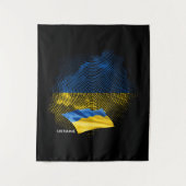 Flagge der Ukraine Wandteppich (Vorderseite)