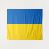 Flagge der Ukraine Wandteppich (Vorderseite (Horizontal))