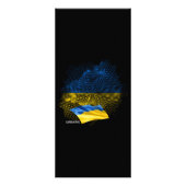 Flagge der Ukraine Werbekarte (Hinten)
