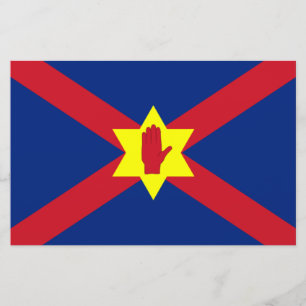 Flagge der Ulster Nation (Nordirland) Briefpapier