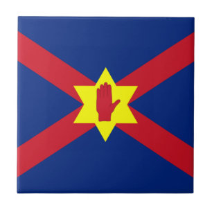 Flagge der Ulster Nation (Nordirland) Fliese
