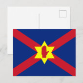 Flagge der Ulster Nation (Nordirland) Postkarte (Vorne/Hinten)