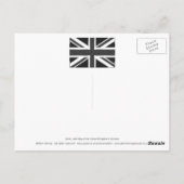Flagge der Union - Chrome Postkarte (Rückseite)