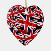 Flagge der Union Jack British England Keramik Ornament (Rechts)