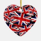 Flagge der Union Jack British England Keramik Ornament (Vorne)