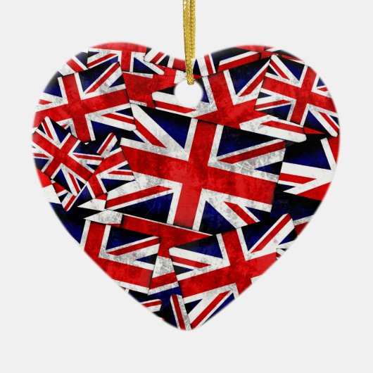 Flagge der Union Jack British England Keramik Ornament (Vorne)