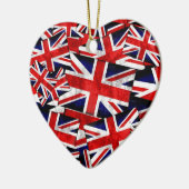 Flagge der Union Jack British England Keramik Ornament (Links)