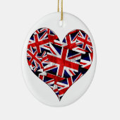 Flagge der Union Jack British England Keramik Ornament (Rechts)