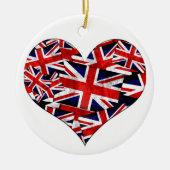 Flagge der Union Jack British England Keramik Ornament (Vorne)