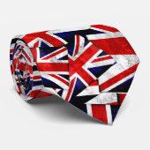 Flagge der Union Jack British England Krawatte (Gerollt)