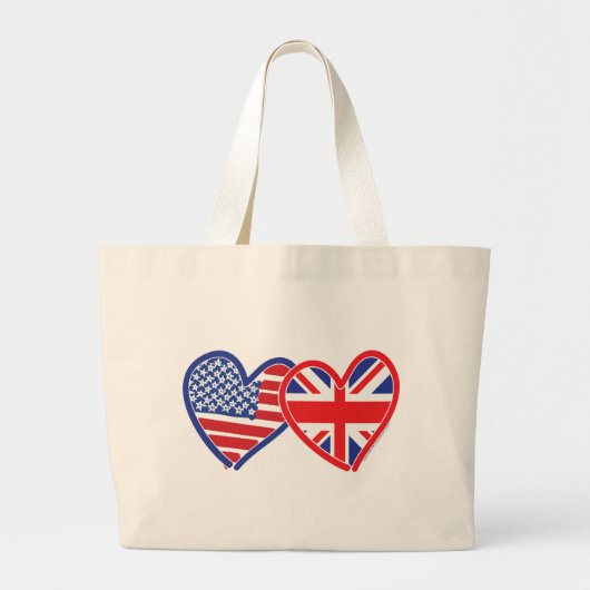 Flagge der Union Jack Flat USA Jumbo Stoffbeutel (Vorne)
