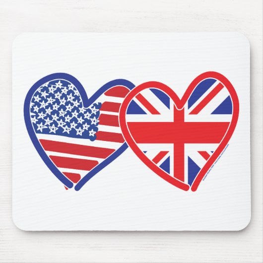 Flagge der Union Jack Flat USA Mousepad (Vorne)