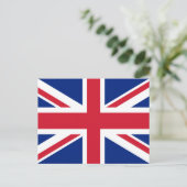 Flagge der Union Jack im Vereinigten Königreich - Postkarte (Stehend Vorderseite)