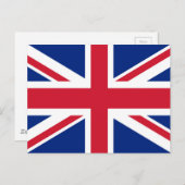 Flagge der Union Jack im Vereinigten Königreich - Postkarte (Vorne/Hinten)