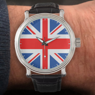 Flagge der Union Jack UK Armbanduhr