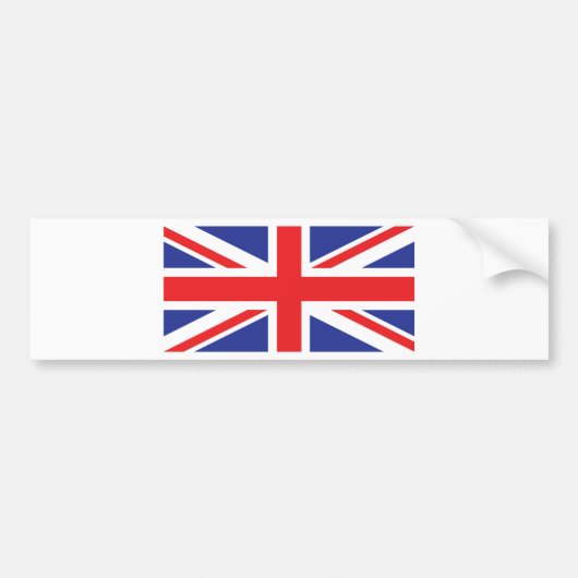 Flagge der Union Jack UK Autoaufkleber (Vorne)