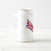 Flagge der Union Jack UK Bierglas (Vorderseite Links)