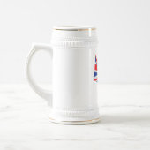 Flagge der Union Jack UK Bierglas (Links)