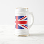 Flagge der Union Jack UK Bierglas (VorderseiteRechts)