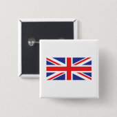 Flagge der Union Jack UK Button (Vorne & Hinten)