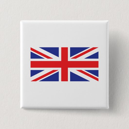 Flagge der Union Jack UK Button (Vorderseite)