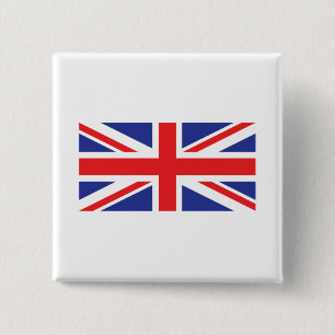 Flagge der Union Jack UK Button