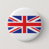Flagge der Union Jack UK Button (Vorderseite)
