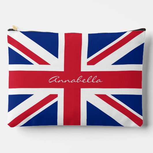 Flagge der Union Jack UK Personalisiert (optional) Zubehörtasche (Vorderseite)