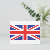 Flagge der Union Jack UK Postkarte (Stehend Vorderseite)