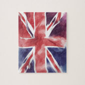 Flagge der Union Jack UK Puzzle (Vertikal)