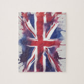 Flagge der Union Jack UK Puzzle (Vertikal)