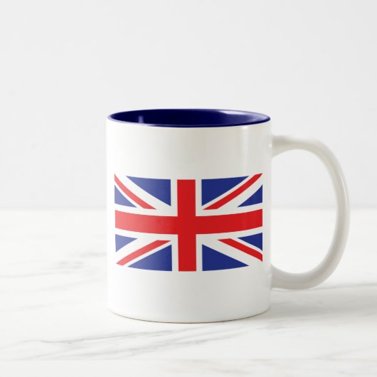Flagge der Union Jack UK Zweifarbige Tasse (Rechts)