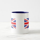 Flagge der Union Jack UK Zweifarbige Tasse (Mittel)