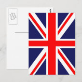 Flagge der Union Postkarte (Vorne/Hinten)