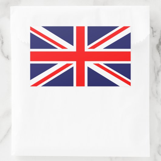 Flagge der Union Rechteckiger Aufkleber (Tasche)